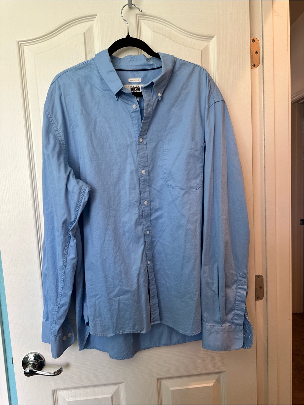 Joseph Abboud Light Blue Long Sleeve Button Up Shirt Men’s XXL Business Casual